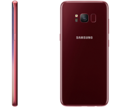Samsung S8 Бургундский красный задняя панель